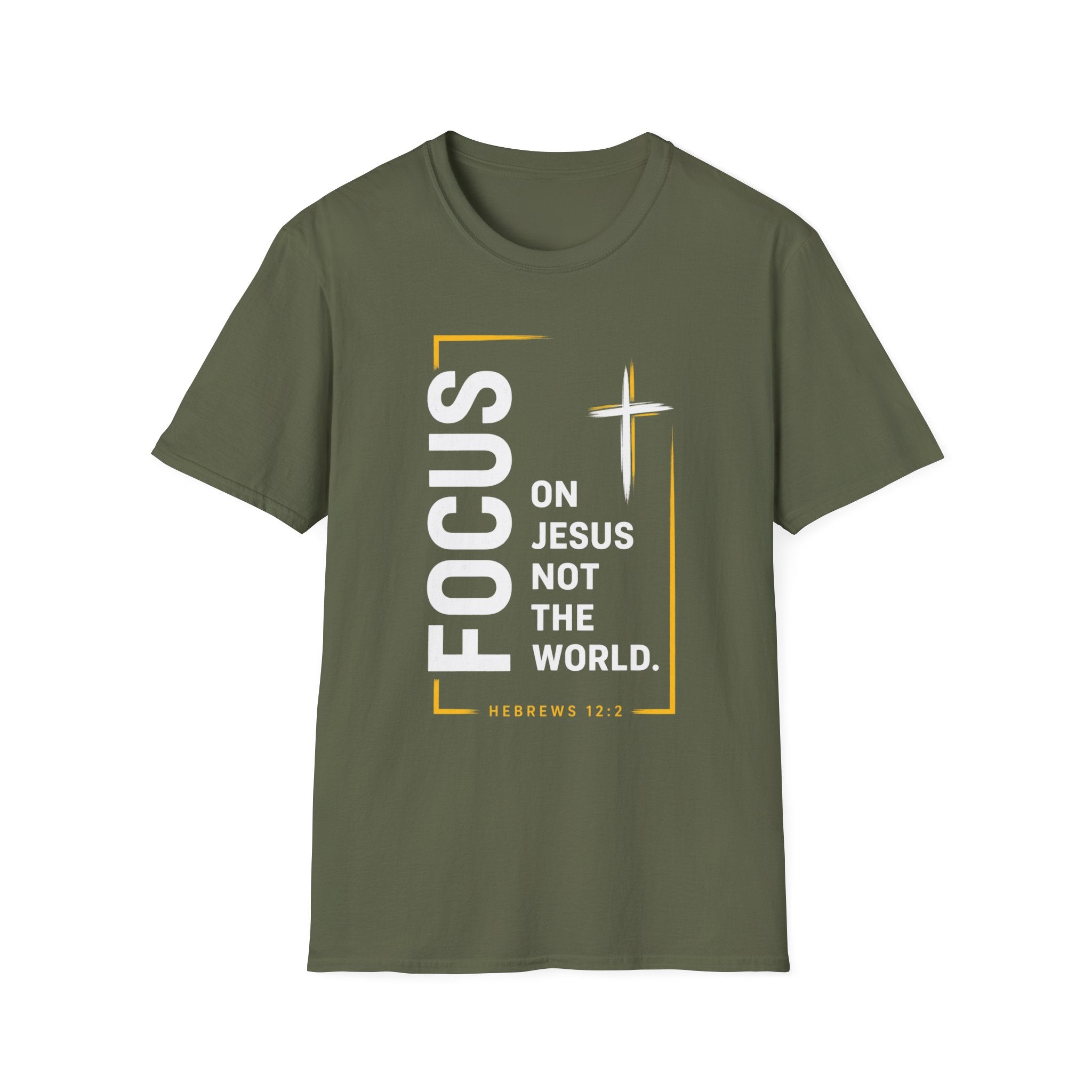 Focus on Jesus T-Shirt — "Focus on Jesus, Not the World" Inspirational Christian Tee