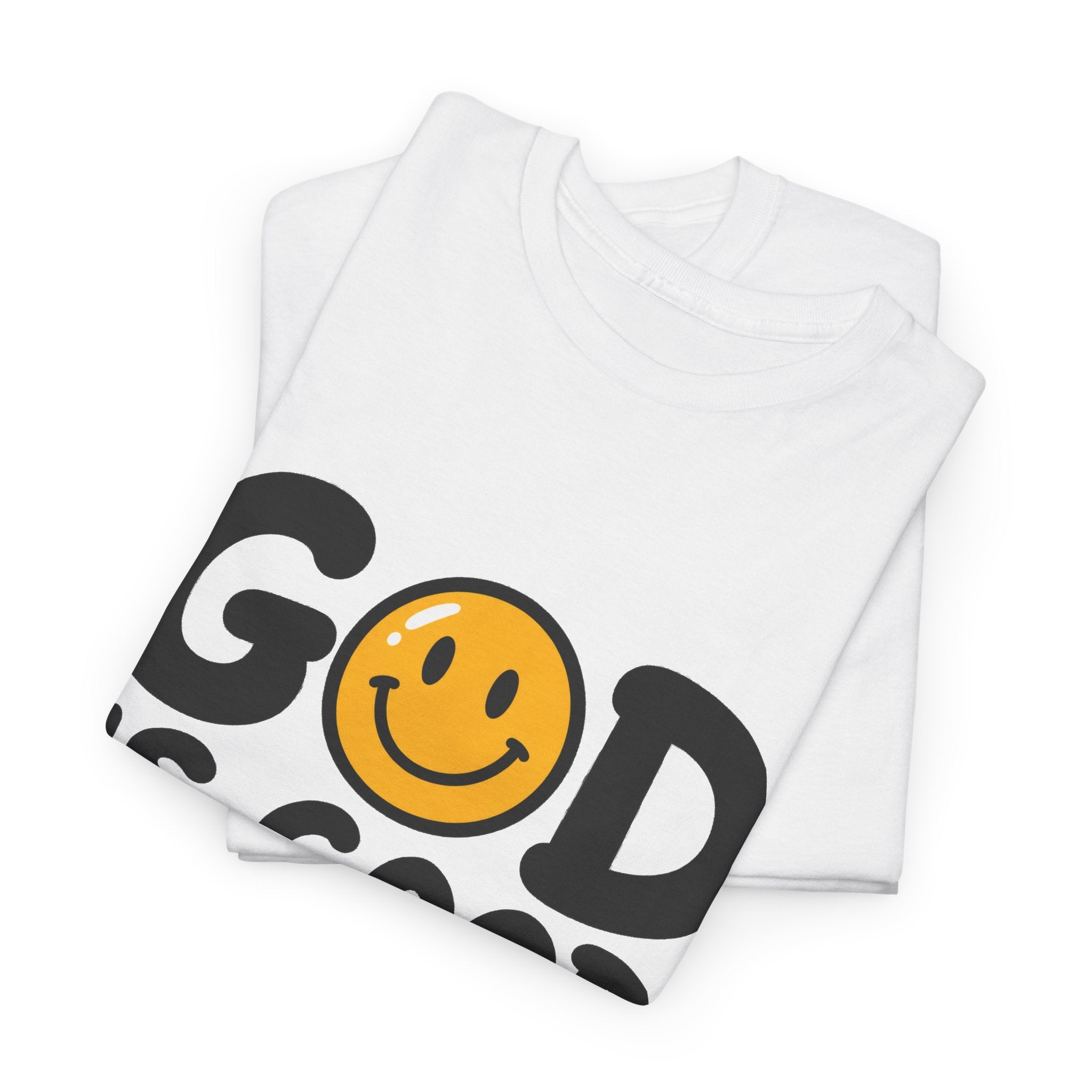 God Is Good All The Time T-Shirt — Christian Smile Face Faith Tee